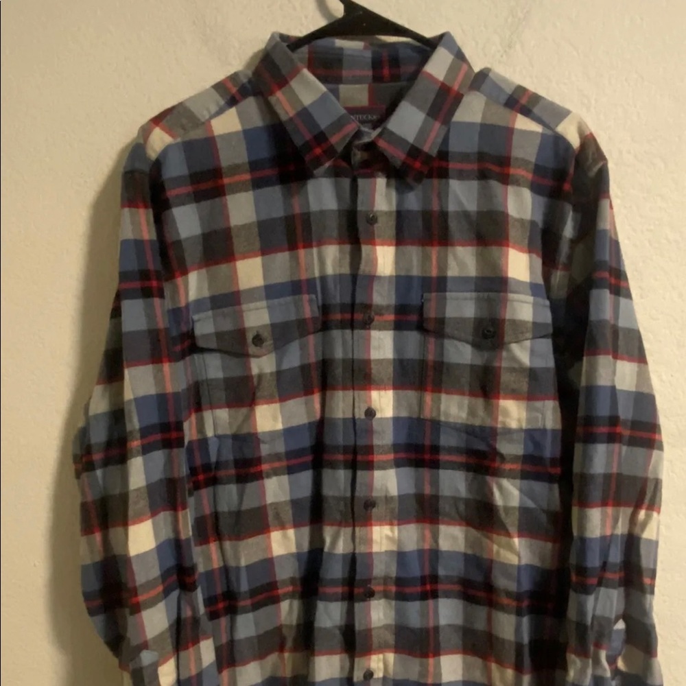 Untuckit Plaid Long Sleeve Shirt Size XL